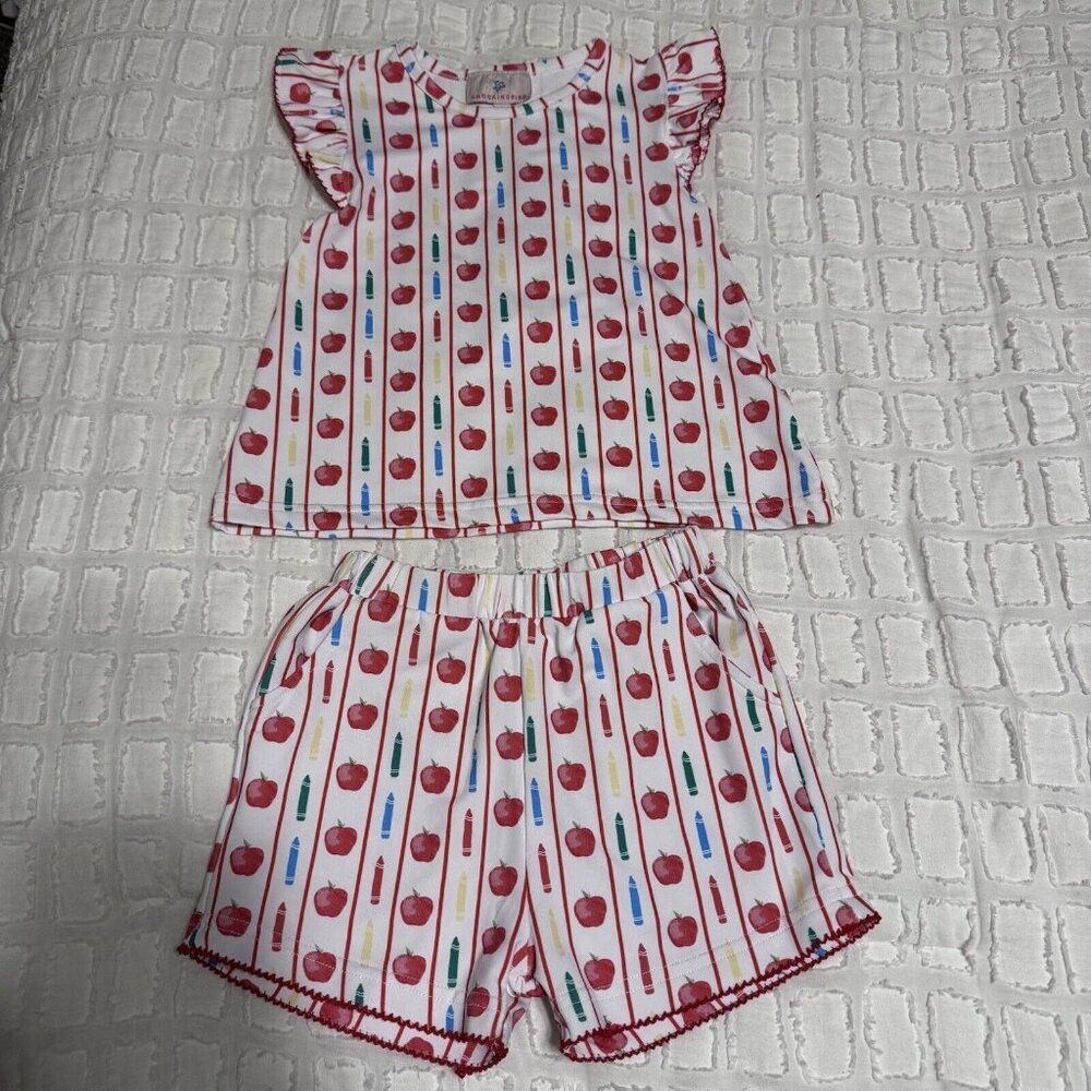 Smockingbird School 2 Piece Outfit Girls 2T , great Condition